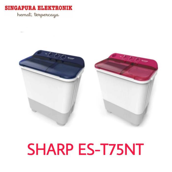 Sharp mesin cuci 2 Tabung 7Kg ES-T75NT