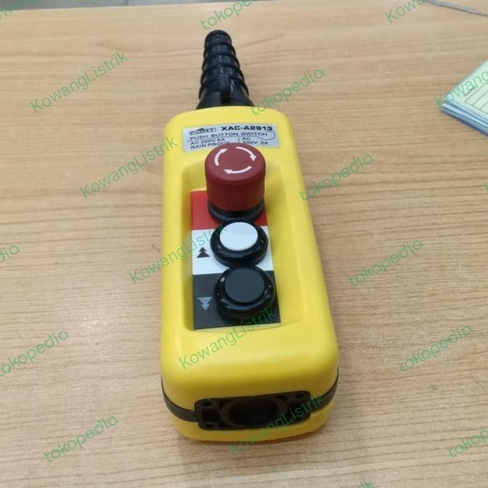 HOIST PUSH BUTTON WITH EMERGENCY XAC-A2913 ( 2 TOMBOL )
