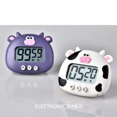 Timer Dapur Digital Multifungsi Bentuk Karakter Sapi