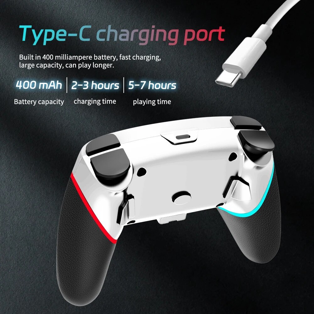 Wireless Switch Controller Compatible with Switch/Lite/OLED Remote Supports Multi-Platform with