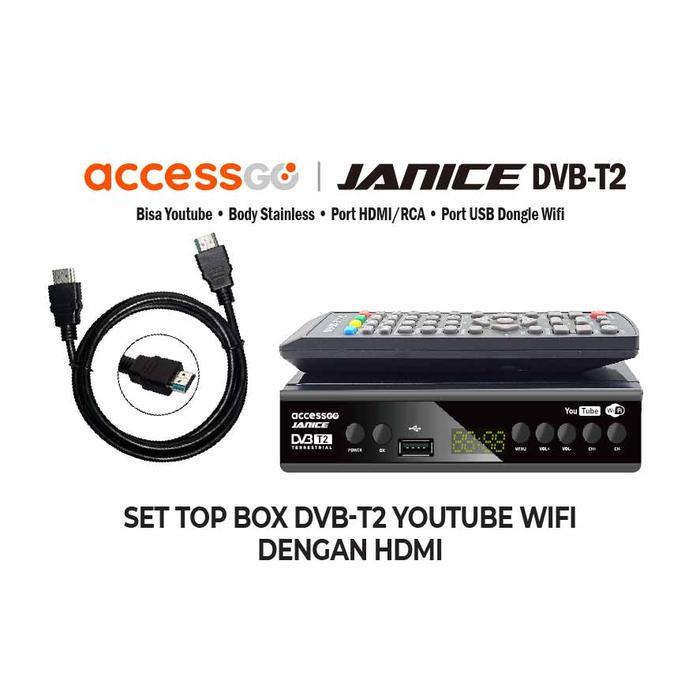 NEW!! Set Top Box + Hadeemi DVB T2 Accessgo Janice U002