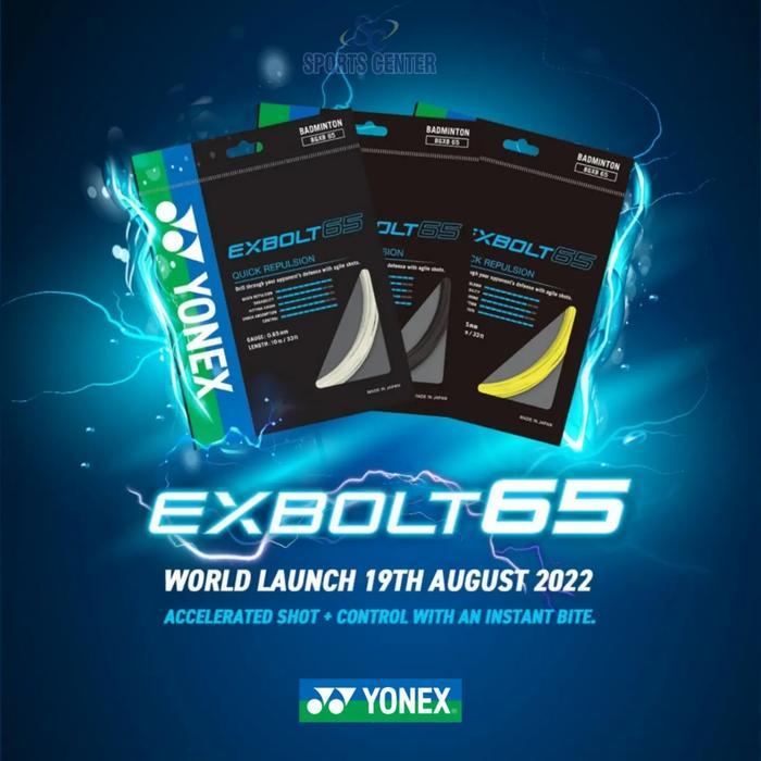 New String / Senar Badminton Yonex Exbolt 65