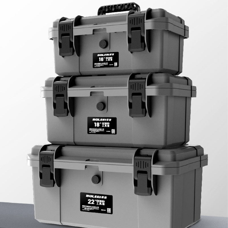 Large Vehicle Toolbox Plastic Empty Suitcase Maintenance Hardware Multifunctional Tool Bag Professional Storage Tools Packaging