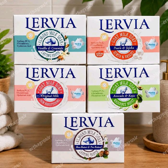 6pcs sabun Lervia 80gr (dapat 6pcs random)