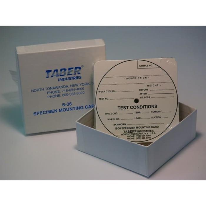DISKON S-36 TABER SPECIMEN MOUNTING CARDS