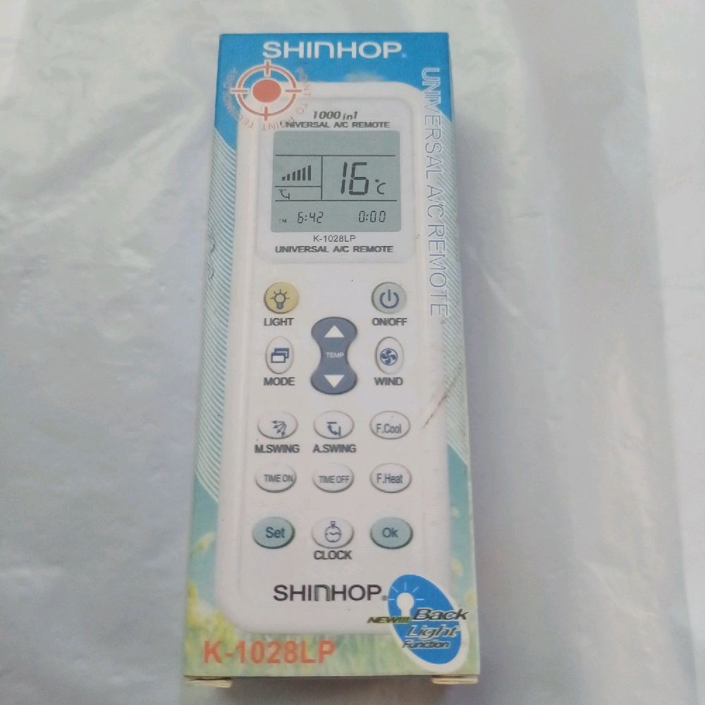 SHINHOP REMOTE AC MULTI BACK LIGHT FUNCTION K-1028LP