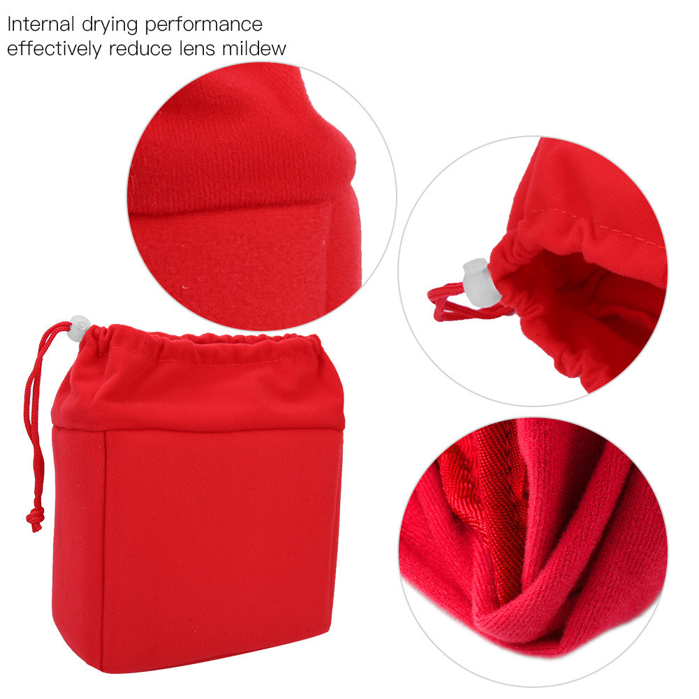Shockproof Camera Bag Drawstring Camera Bag Waterproof Shockproof DSLR Camera Lens Insert Bag Padded