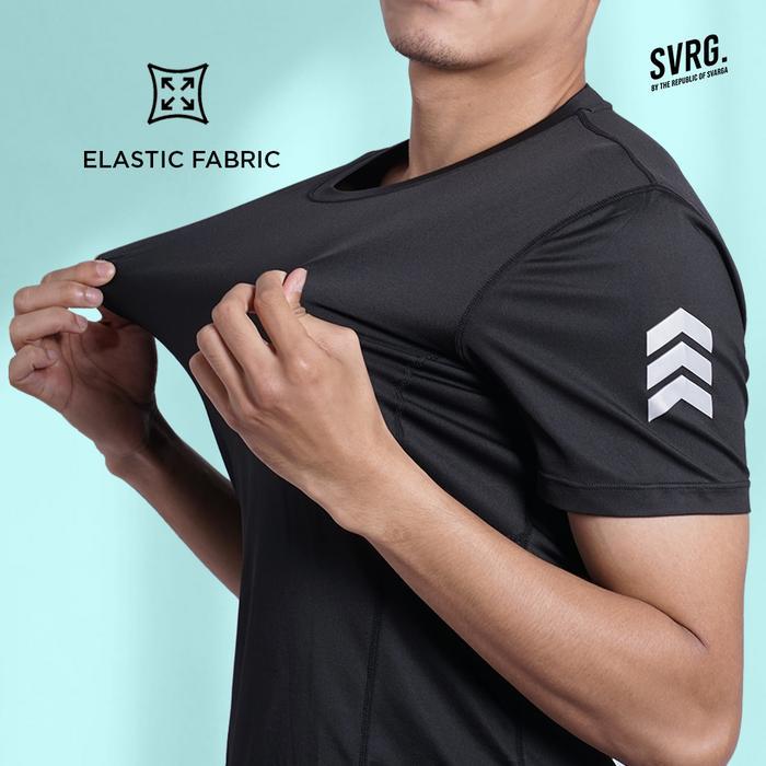 j4xk- Svarga Lightning Basic Tee - Base Layer Pendek - Baju Olahraga Pria