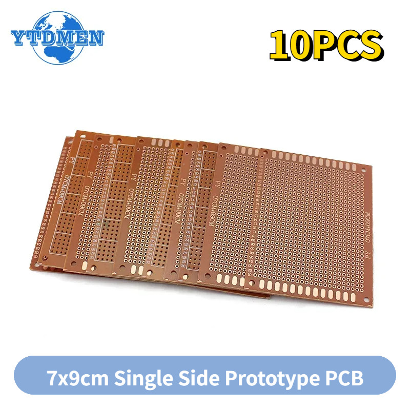 10PCS 7x9 7*9cm Single Side Prototype PCB Universal Board Experimental Bakelite Copper Plate