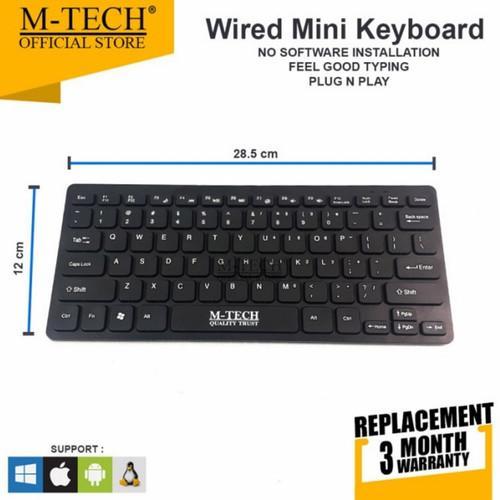 M-Tech Mt-08 Keyboard Wired Usb Mini Multimedia Mtech Mt 08 Promo