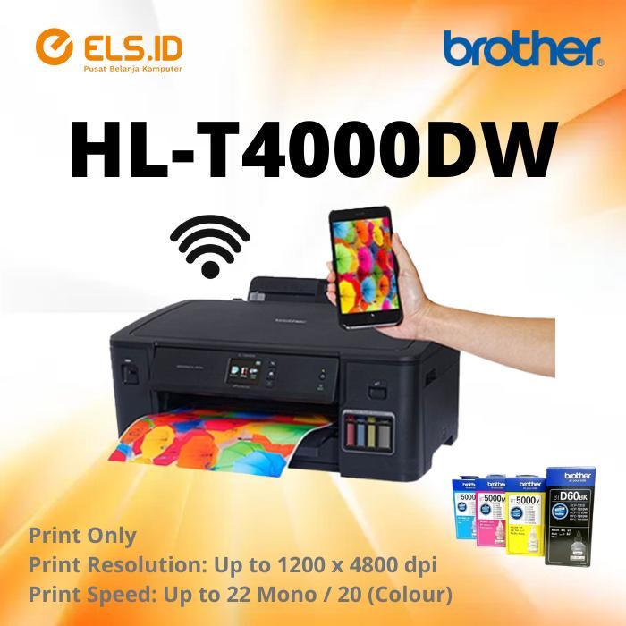 Printer Wireless Brother HL-T4000DW A3 with Duplex Automatic