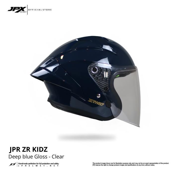 Helm Anak JPR ZR KIDZ Solid - Deep Blue Gloss