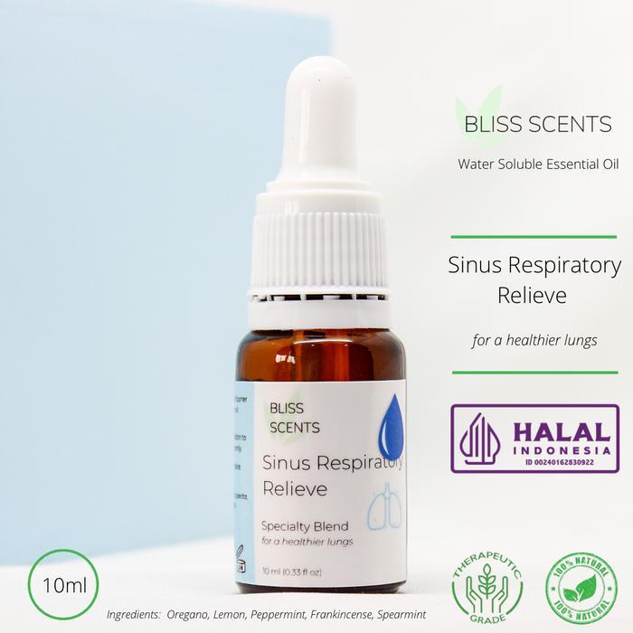 Waterbased Sinus Respiratory Relieve Essential Oil Blends
