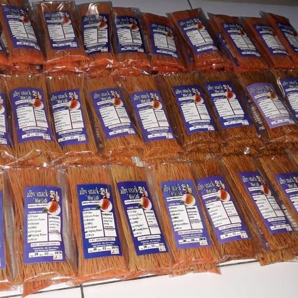 mie lidi Alby snack dan makaroni
