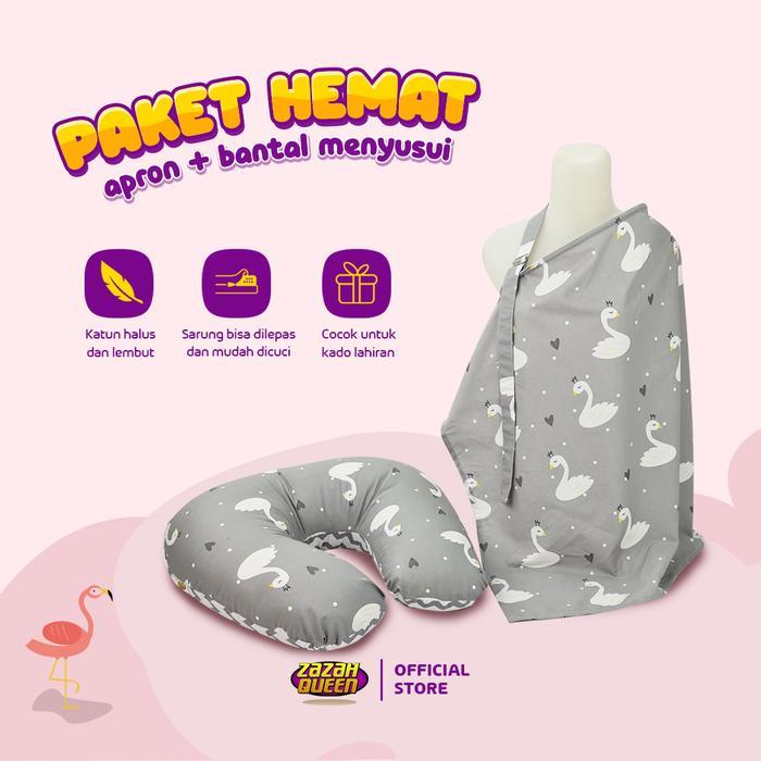 Bantal menyusui bonus apron