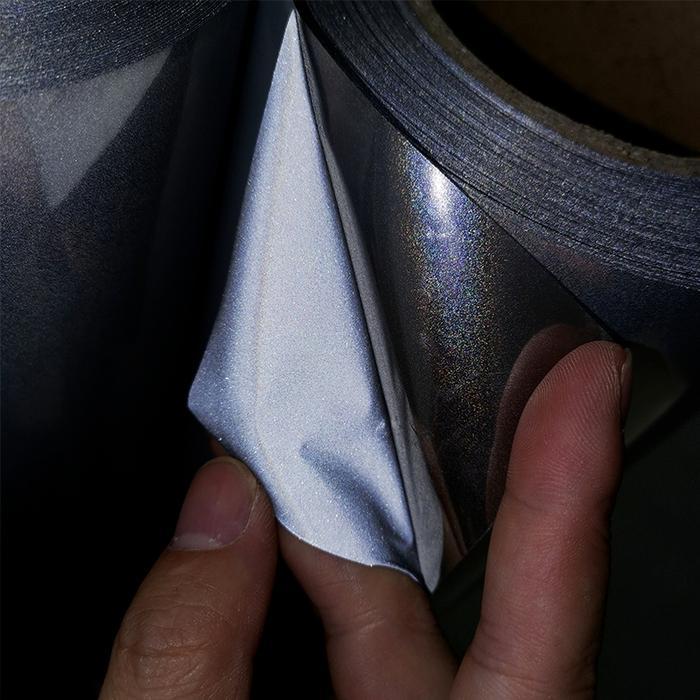 (Khusus Rollan) Polyflex Reflective Korea Grey Dan Silver / Reflektif