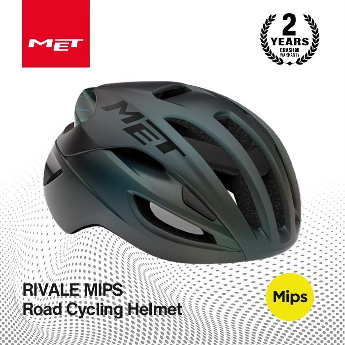 MET HELMET RIVALE MIPS - MOTION BLUR MATT
