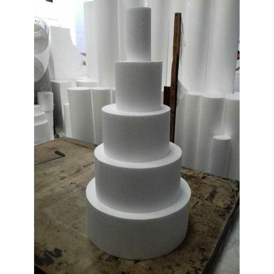D55X12Cm Gabus Kue Styrofoam Dummy Cake