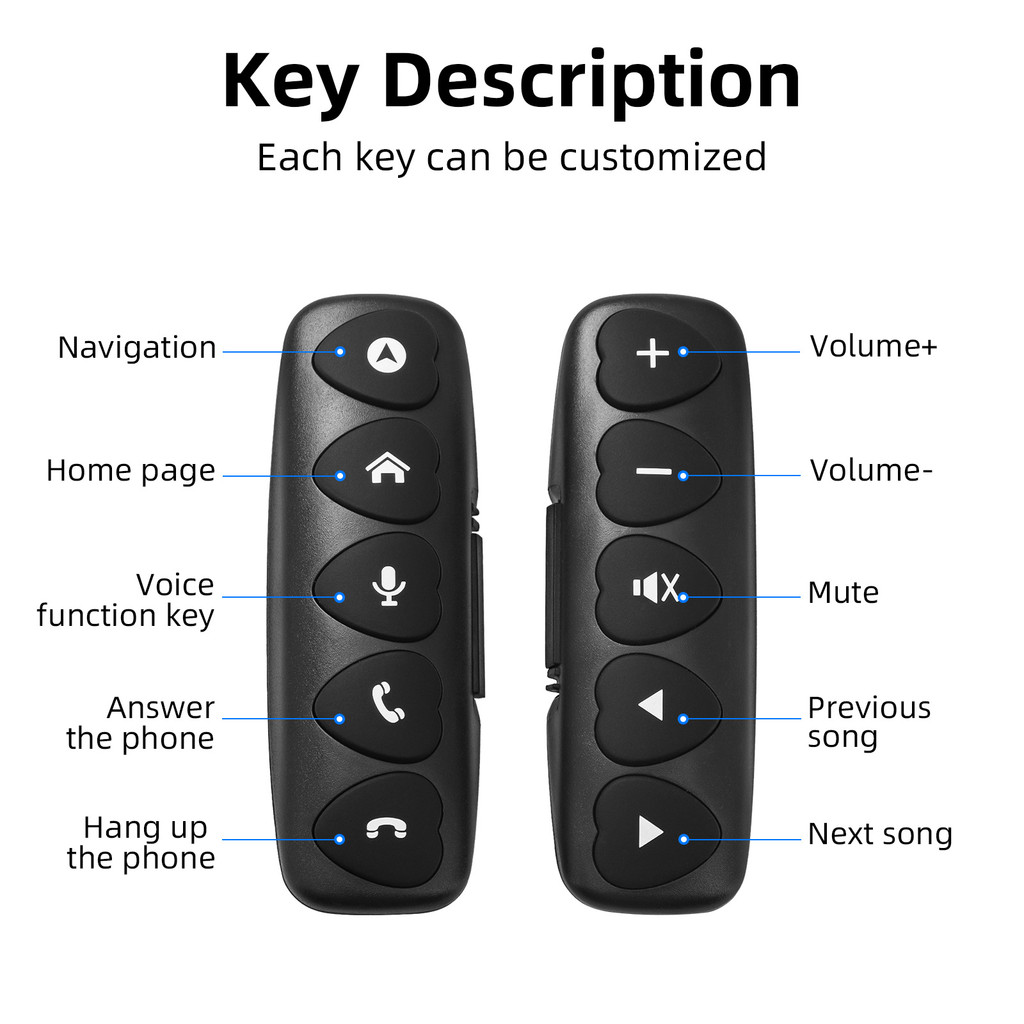 10 Keys Multi-function Wireless Steering Wheel Remote Control Android For Car Radio DVD GPS