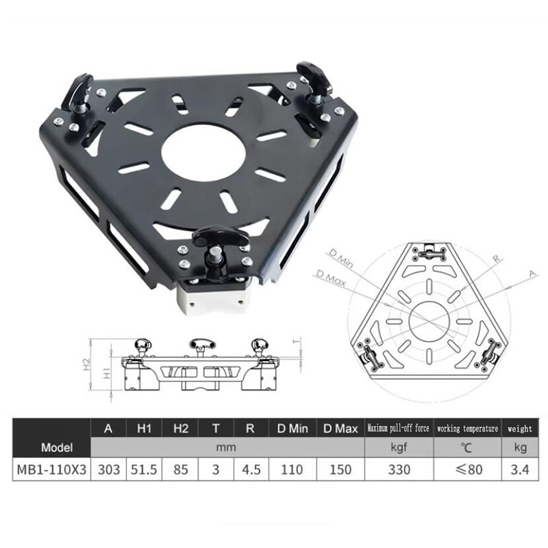 DISKON Super Strong Magnetic Fixture | Collaborative Robot Magnetic Base Bracket