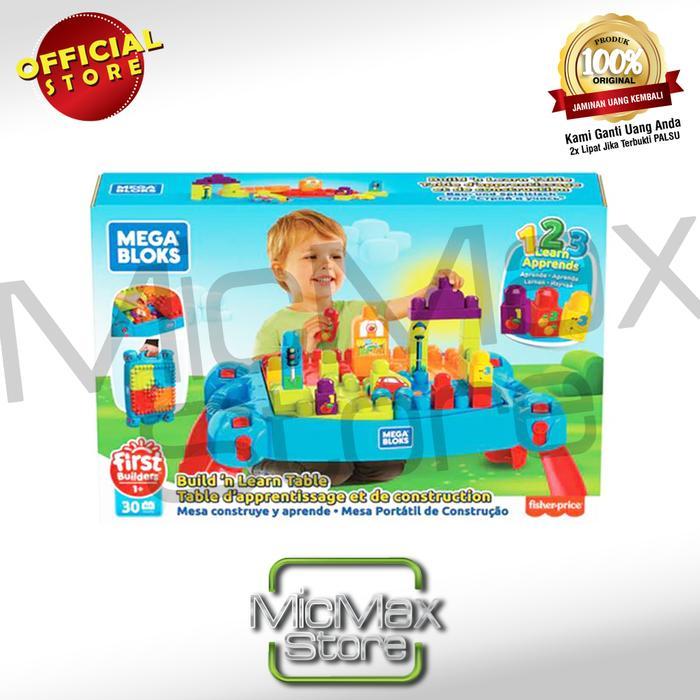 Mega Bloks Megabloks First Build 'N Learn Table 30Pcs Classic Fgv05