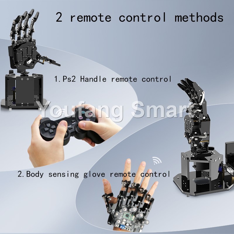 STEM For Arduino STM32 Bionic Robot Palm Hand Manipulator Open Source Code 5 Hands Educational Kit