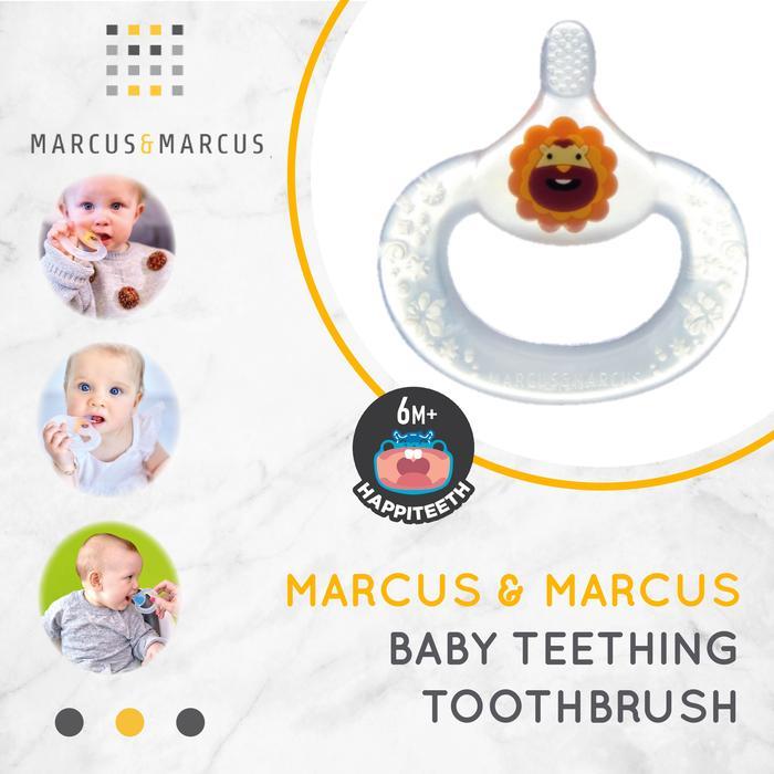 Marcus & Marcus Baby Teething Toothbrush - Lion Red