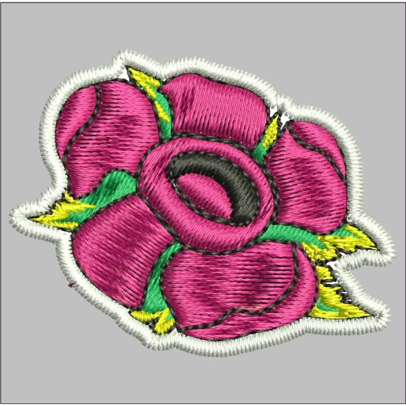 FLOWER BUNGA PATCH BORDIR LOGO/EMBLEM/BADGE ADV-565