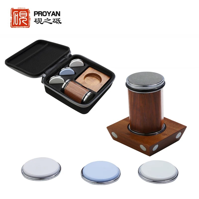 PROYAN Professional Sharpening stone Roller type Fixed Knife Sharpener Diamond Ceramic Whetstone DIY