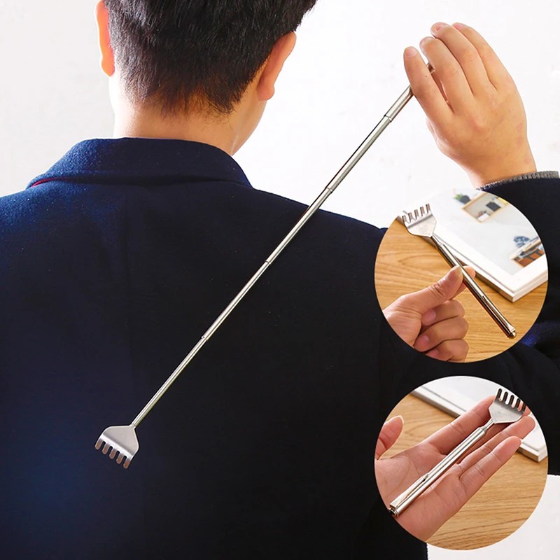 1Pcs Portable Adjustable Extendable Telescopic Back Scraper Backbone Scratch Massage Itch Scratch