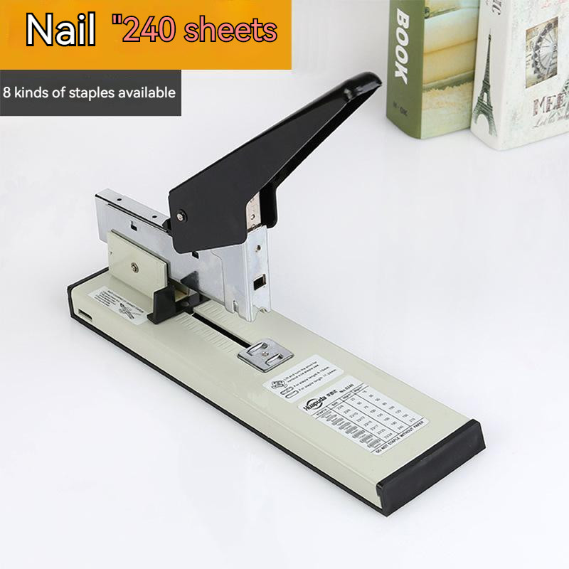 Huapuda Large Capacity Paper Binding Stapler Heavy Duty Stapler Bookbinding Stapling Staples Hand
