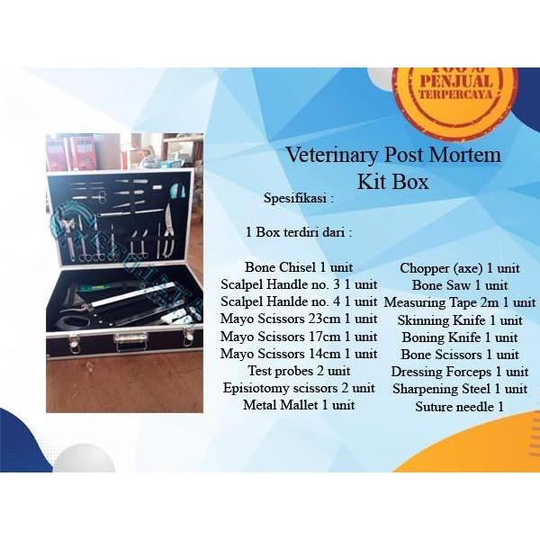 [EKONOMIS] VETERINARY POST MORTEM KIT BOX POSTMORTEM KIT