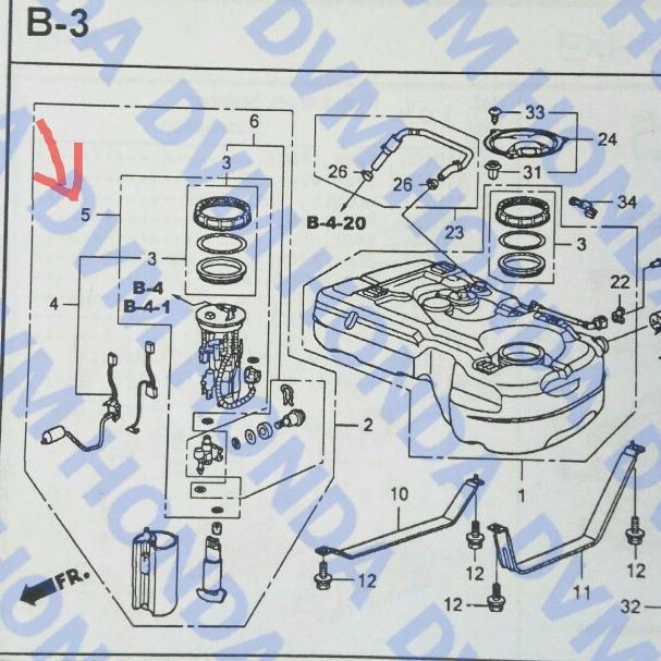 Filter/Strainer/Saringan Bensin Original Crv Re