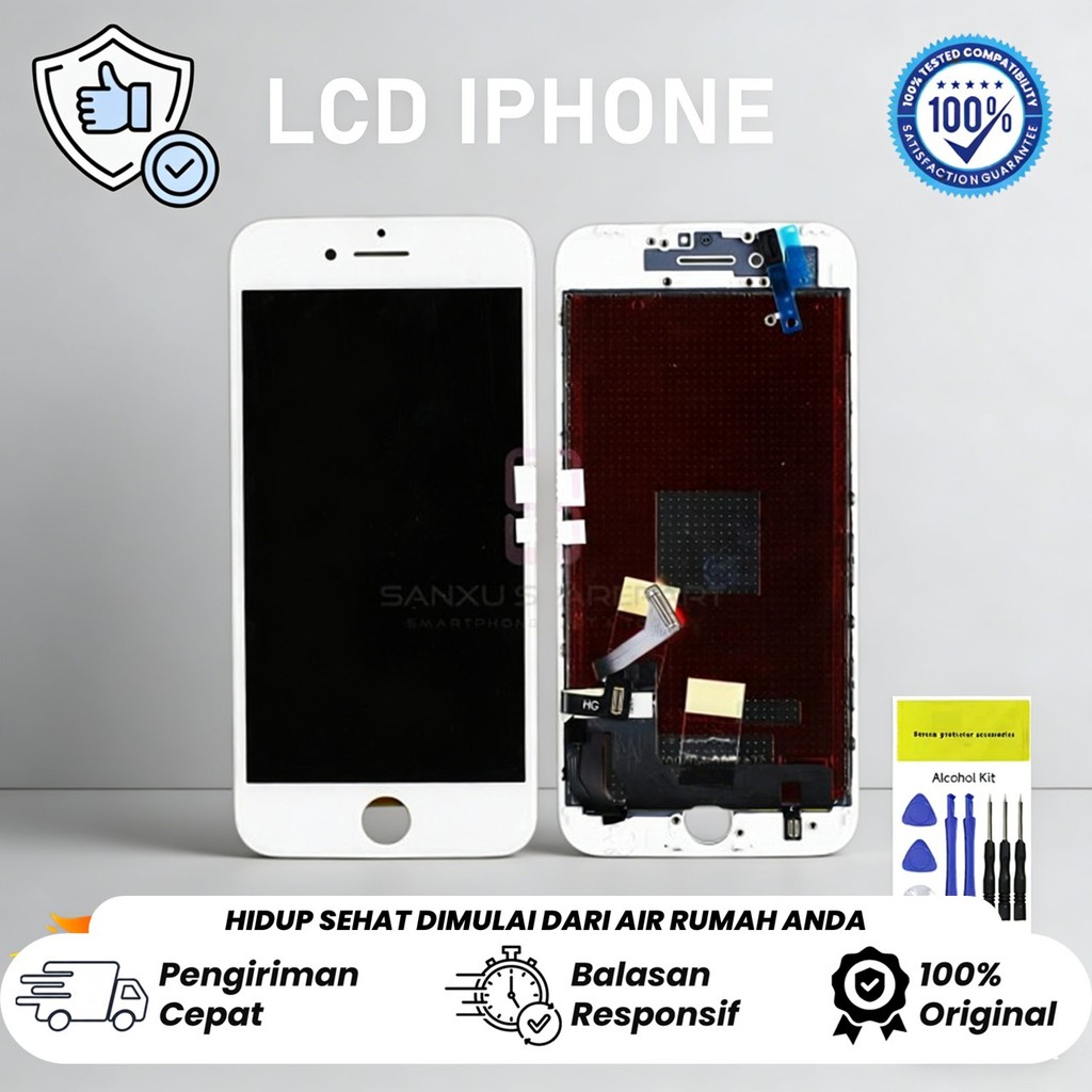 Layar Sentuh iPhone 6 Plus 7 Plus 8 Plus Fullset - 100% ORIGINAL