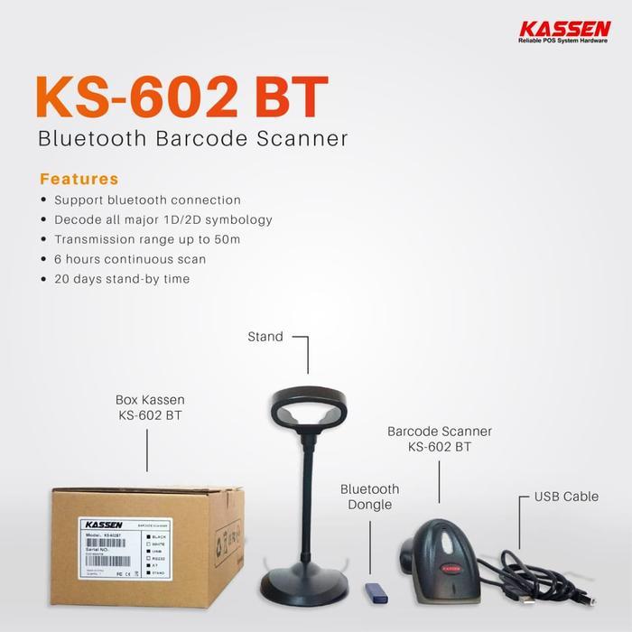 Barcode Scanner Wireless 1D & 2D Aniq As-39A ( Qr Code & E Faktur )