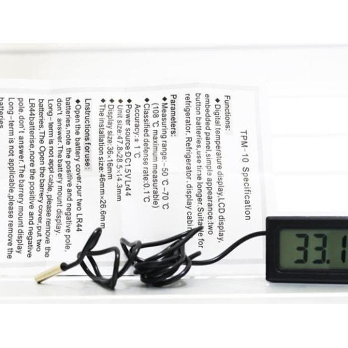"New" Thermometer termometer digital TPM-10 Waterproof Probe