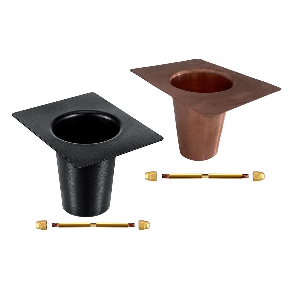 Replacement Rain Chain Gutter Adapter Functional with Bolts Studs for Downspout
