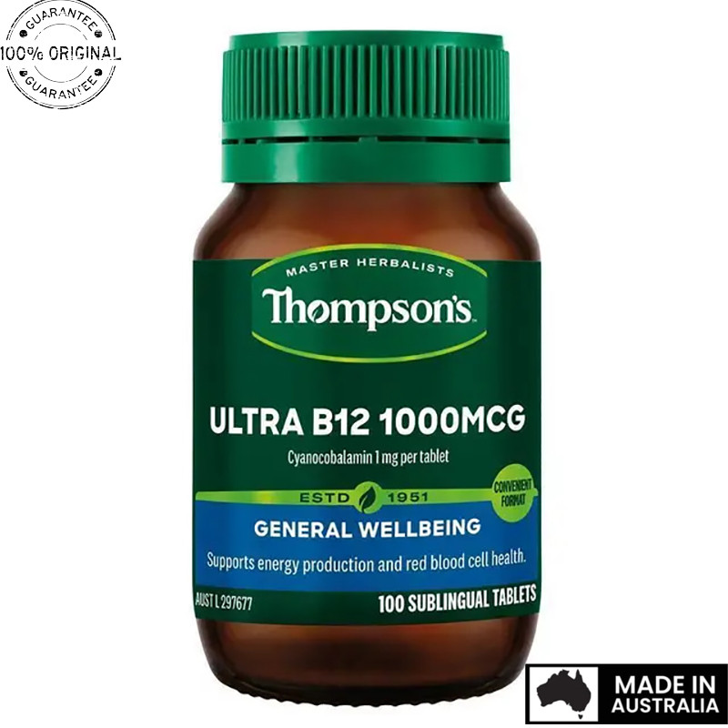Aussie Original Thompson's Ultra B12 1000mcg 100 Tablets