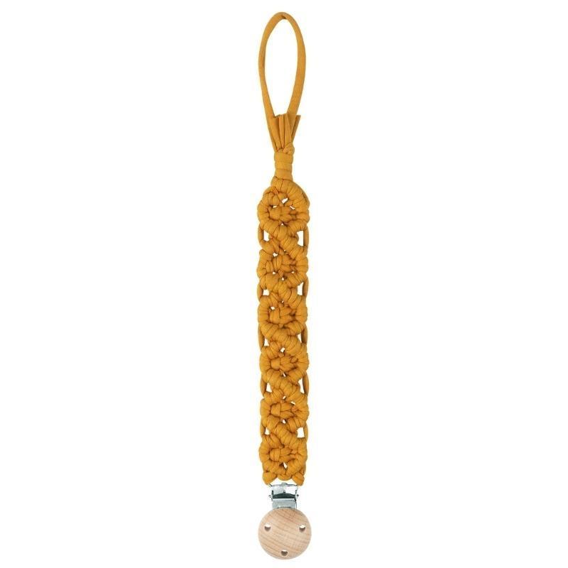 Pacifier Chain Nipple Dummy Holder Cli Woven Cotton Beech Pacifier Clip