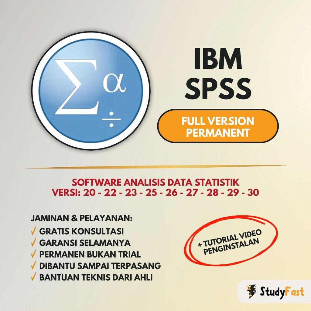 SPSS Statistik 30 Premium Original (WIN & MAC) | Version 20-30 + Tutorial