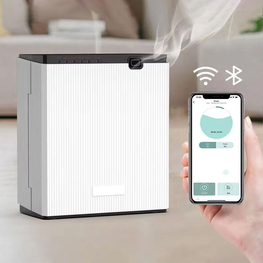 Anhydrous Essential Oil Diffuser Bluetooth Wifi Control Home Aromatherapy Machine, Suitable for Home