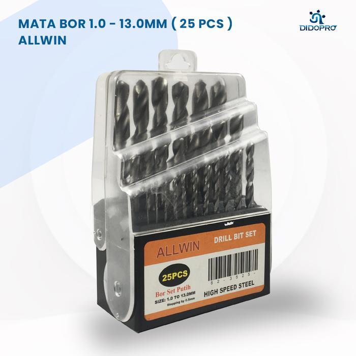 Mata Bor Besi Set 25Pcs Allwin