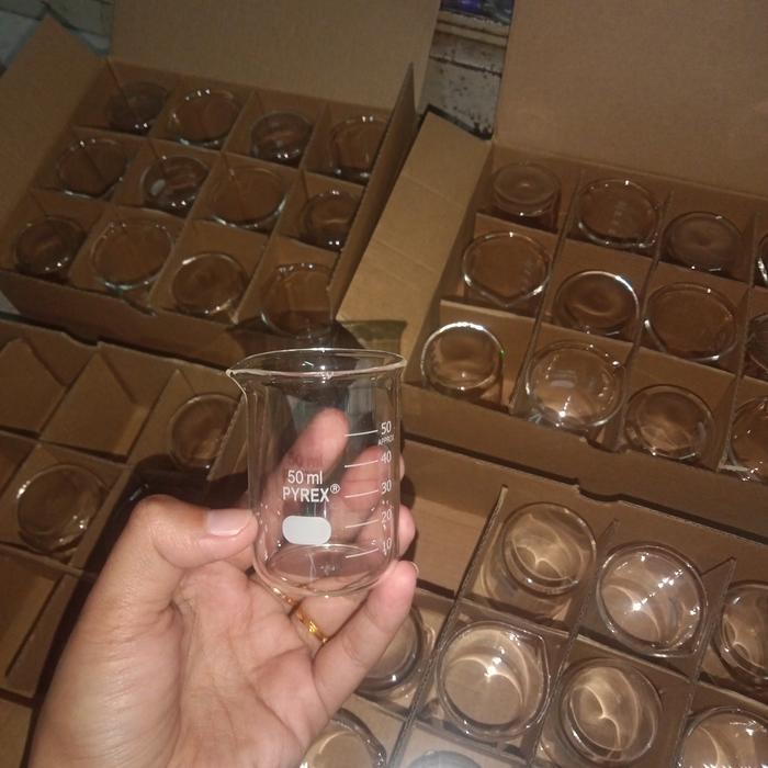 JTTOP" BEAKER GLASS 50ML PYREX