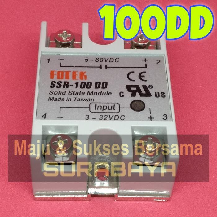 SSR-100DD 3-32VDC to 5-60VDC 100A Solid State Relay Module