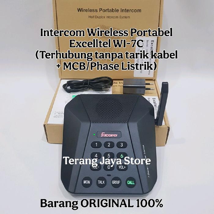 Intercom Wireless Excelltel Wi-7C Portabel Wireless Intercom Excelltel Wi7C Intercom Nirkabel