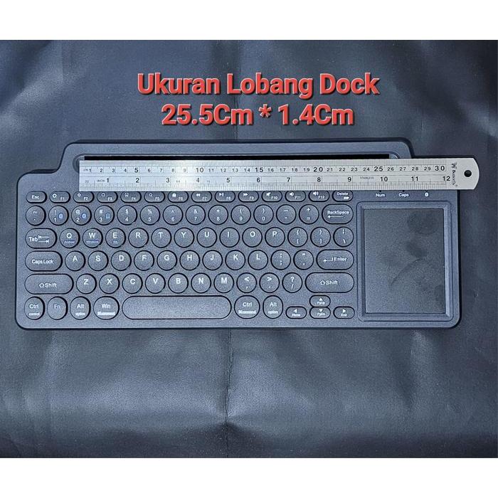 Silent Keyboard Wireles Bluetooth 3 Multi Device Touchpad Keyboard Terlaris