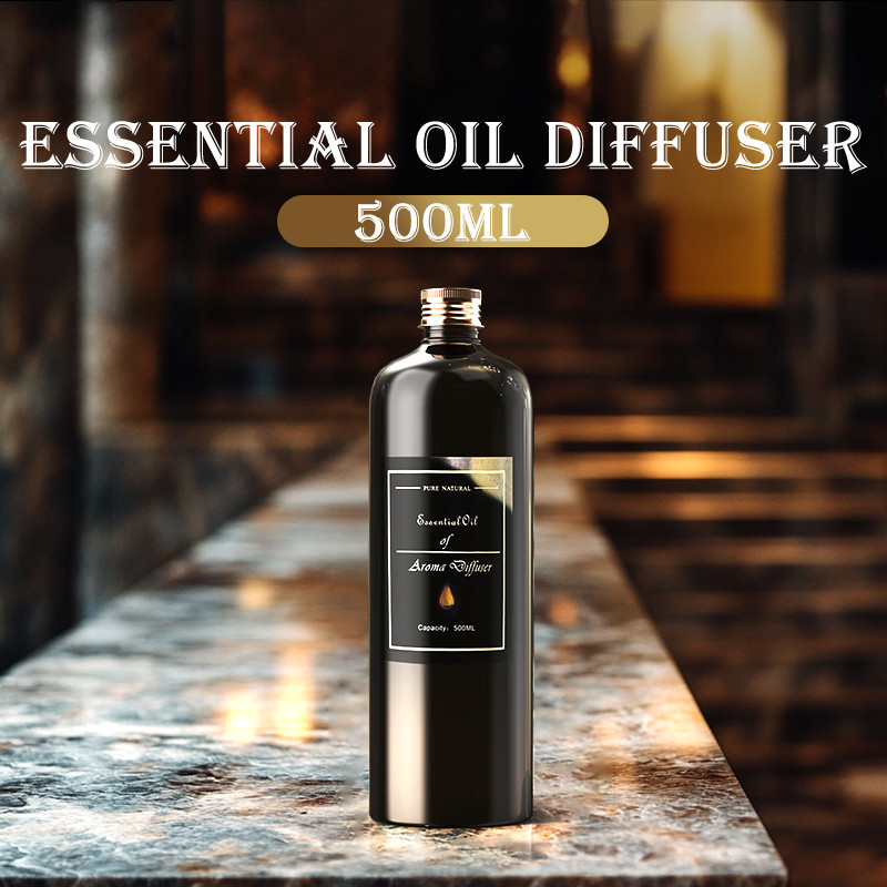 1Pcs 500ML Large Capacity Essential Oil Refill for Diffusers Reed Diffusers Aroma Stones Long