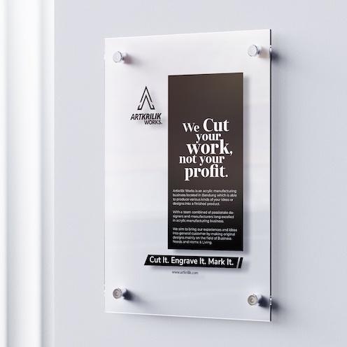 FRAME AKRILIK POSTER DINDING A5/A4/A3/A2/A1