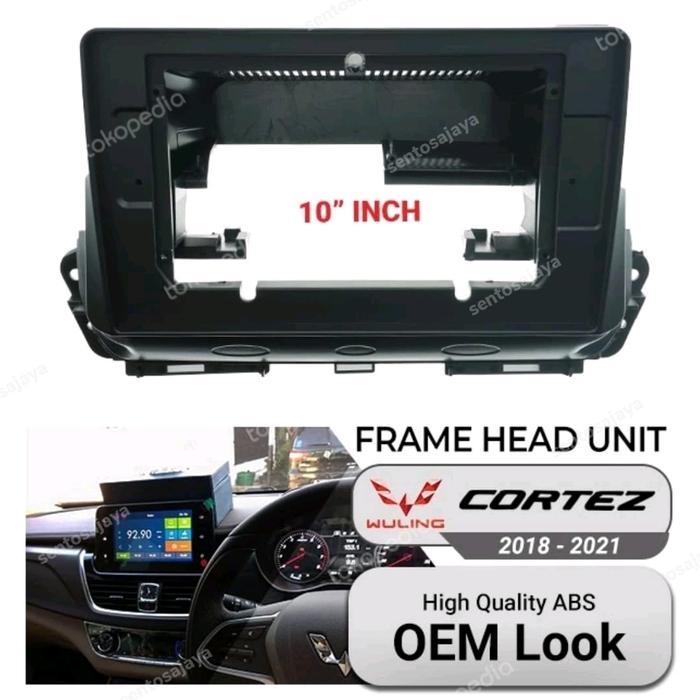 Khusus Gosend! Frame Head Unit Android 10 Inch Wuling Cortez