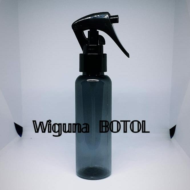 Botol Trigger 100 ML hitam transparan / Botol 100ml spray trigger